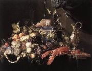 unknow artist Classical Still Life, Fruits on Table oil